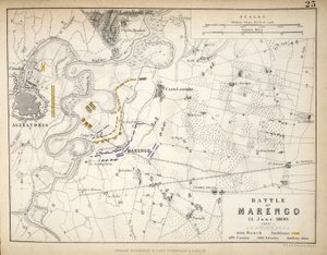 Map of the Battle of Marengo